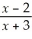 Perform the operation and simplify your answer: 3 +  