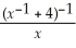 Simplify into a single fraction and give your answer with positive exponents only:  