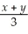 Simplify:   ∙   A)  2x + 3 B)  2x + 3y C)  -6x + 9y D)  -(2x + 3y)  E)   
