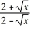 Rationalize the denominator and simplify:  