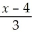 Solve:    -    =  
