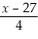 Solve:    -    =  