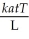Solve the formula h =    for L.