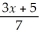 Solve the equation:    =  