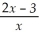 Solve:    = 3