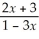 Solve:    = 4