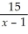 Solve:    -    = 4