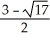 Which of the following is a root of - 3x - 1 = 0? A) B) C) D) E)