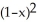 Solve:    - 3(1-x)= 4