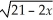 If f(x) =   + x,then f(-2) = A)  0. B)    -2. C)  3. D)  -7. E)  7.