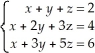 Solve the following system of equations algebraically.(If the system does not have a solution,then say so or if it has more than one unique solution,then please describe the solutions.)  