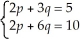 Solve the following questions algebraically:  