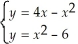 Solve the system:  