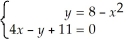 Solve the following nonlinear system:  
