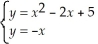 Solve the following nonlinear system of equations by sketching its graph (using graphing calculator or using graph paper.)If the equations have no solutions,please say so.  