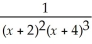 Write the following in terms of ln(x + 2)and ln(x + 4): ln  