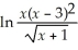 Write the following in terms of ln x,ln(x - 3),and ln(x + 1):  