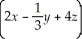 Writing 2 ln x -   ln y + 4 ln z as a single logarithm gives A)  ln   B)  ln(   -   +   ) . C)  ln   D)  ln   E)   
