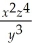 Writing 2 ln x -   ln y + 4 ln z as a single logarithm gives A)  ln   B)  ln(   -   +   ) . C)  ln   D)  ln   E)   