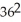 What power of    is 36?