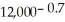 If an investment of $12,000 earns interest at an annual rate of 7% compounded continuously,then the value (in dollars) of the investment ten years from now is A)  12,000(1.   B)  12,000(1.   C)    D)  12,000   E)   