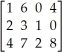 If A =    ,determine (a)    ,and (b)the order of A.