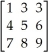 Find the transpose of the matrix:  