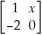 <strong>If 4 + 2 = ,then</strong> A) x = 0 and y = 0. B) x = 4 and y = -5. C) x = 0 and y = 4. D) x = and y = E) There are no values for x and y which satisfy the equation.