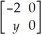 <strong>If 4 + 2 = ,then</strong> A) x = 0 and y = 0. B) x = 4 and y = -5. C) x = 0 and y = 4. D) x = and y = E) There are no values for x and y which satisfy the equation.