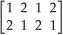 The researcher then changes the original demand matrix using the matrix equation = A + 0.2D,where A = .Use the matrix operations on a graphing calculator to calculate the new demand matrix in his model.
