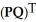 The price charged for cases of 2 different soft drinks at two different stores can be represented by the matrix    The number of cases of each soft drink sold at each store can be represented by the matrix    Show that the transpose of the income generated    is equal to the product of the transposes of P and Q in reverse order,        .