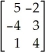 If A =    ,B =    ,and C =    ,find 3C + BA.
