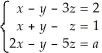 For what values of a will the following system of equations have a solution?  
