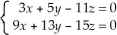 Without solving,determine whether the following system of linear equations has a unique solution,or infinitely many solutions.  