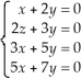 By only looking at the following equations,can you say if the equations have a unique solution or infinitely many solutions?  