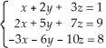 (a)If A is the coefficient matrix of the system    ,determine    . (b)Use    to solve the system.