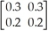 Given the coefficient matrix A and the final demand matrix D stated below,find   and find the output matrix X. A =   C =   A)    =   ; X =   B)    =   ; X =   C)    =   ; X =   D)    =   ; X =  