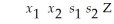 In the initial simplex table below,find the pivot entry.       A)  -1 B)  0 C)  10 D)  2 E)  6