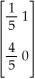 If    =    is an initial state vector for the transition matrix T =    ,compute the state vector    .