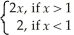 If f(x) =   ,then   F(x) = A)  0 B)  1 C)  2 D)  ∞ E)  does not exist