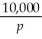 The cost of purifying water is given by C =    - 1250 where C is the cost in dollars and p is the percent of impurities left in the water after purification.Find    .