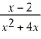 Find the value(s)of x for which f(x)=    is discontinuous.