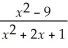 Let f(x) =   .The only value(s) of x for which f is discontinuous is (are)  A)  -1. B)  -1 and 1. C)  -3 and 3. D)  1, -3 and 3. E)  -1, 1, -3, and 3.