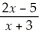 The solution of   ≥ 0 is A)  -3 ≤ x ≤   B)  -3 < x ≤   C)  x ≤ -3, x ≥   D)  x < -3, x ≥   E)  x ≤ -3, x >  
