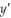 Find    if y =      
