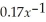 Find    if y = 0    -    + 3.927 + 1.9x.