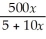 For a particular host-parasite situation,the number y of hosts that are parasitized when the host density is x is given by y =   .At what rate is the number of hosts parasitized changing with respect to host density when x = 2? A)  1 B)  2 C)  3 D)  4 E)  5