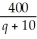 Suppose the demand function for a manufacturer's product is given by p =   ,where p represents the price per unit for q units.Find the marginal revenue when q = 10. A)  4 B)  6 C)  8 D)  10 E)  12