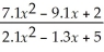 Find the derivative of y =    .