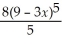 If y =   ,then y' = A)    B)  -   C)  -24(9 - 3   D)  24(9 -   E)  8(9 -  
